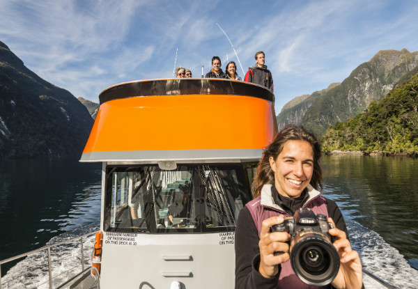 Go Orange Doubtful Sound Coach Cruise for One - Options for up to Three Adults & a Family Pass Available - Valid from the 15th January 2019