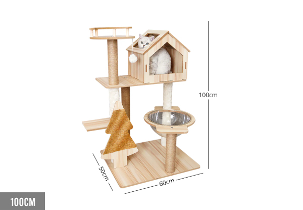 Wooden Cat Tree - Four Sizes Available