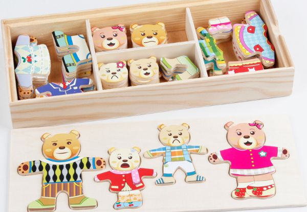 Seven-Piece Bear Family Play Set