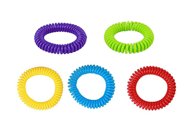 10-Pack of 240-Hour Insect Repellent Bracelets - 20-Pack Option Available & Free Delivery