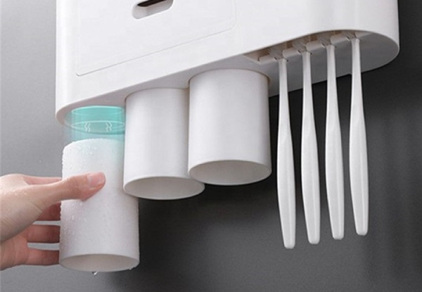 Automatic Toothpaste Dispenser with Cup
