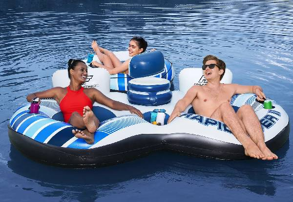 Bestway Two-Man Floating Island with Cooler