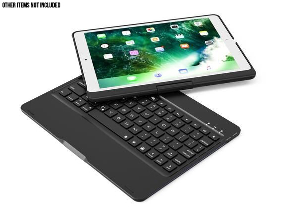 360° Rotatable Bluetooth Backlit Keyboard Compatible with iPad iPro 9.7”, Air 1, Air 2 - Three Colours Available