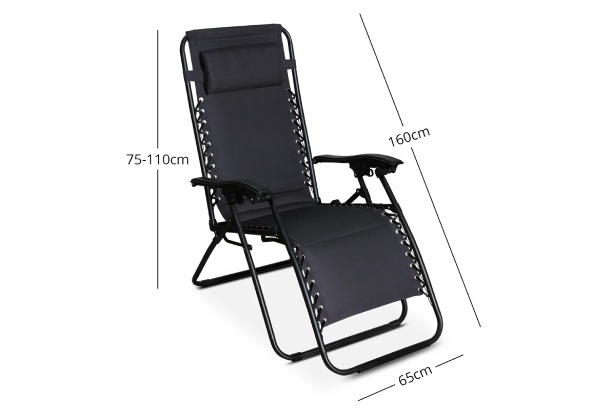 Zero Gravity Padded Chair - Two Colours Available