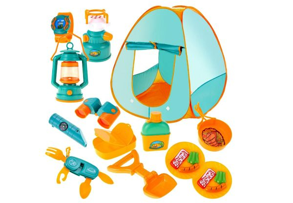 Kid's Camping Set with Pop-Up Tent