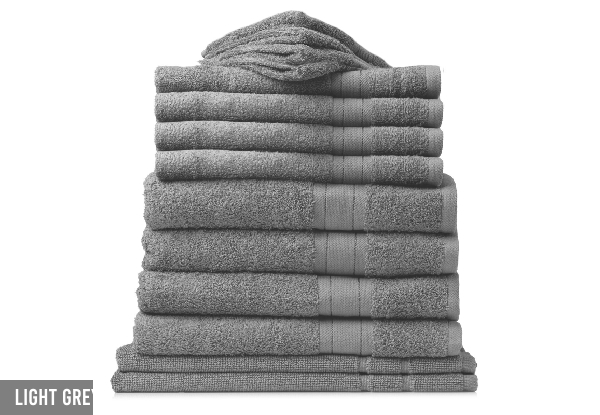 14-Piece Royal Comfort Mirage Towel Set - Five Colours Available