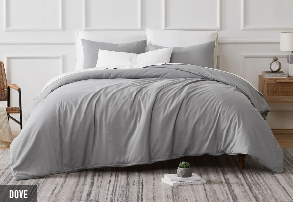 700TC Renee Taylor Tencel Lyocell Fibre & Cotton Quilt Cover Set - Available in Four Colours & Three Sizes