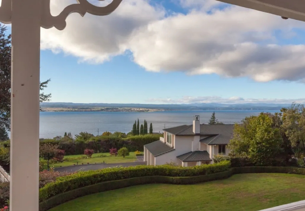 One-Night Five-Star Luxury Taupo Escape in a Veranda Lake-View Suite for Two People incl. Breakfast, Three-Course Fine Dining Dinner, Bottle of Bubbles, Welcome Cheese Platter & Speciality Chocolates - Option for Two-Nights - Valid from 1st May 2024