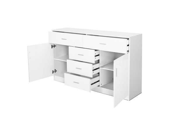 Glansig Buffet Table 150 White