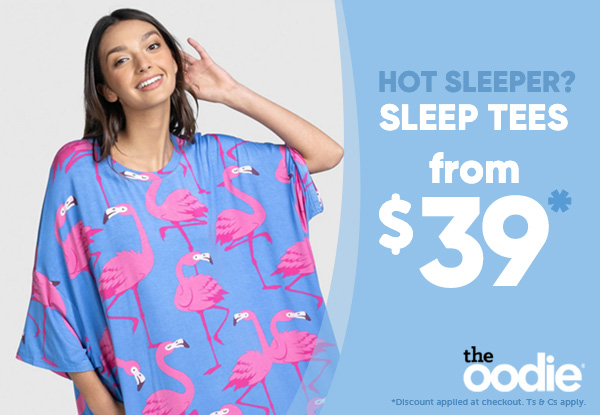 The Oodie Click Frenzy Offer - Sleep Tees from $39