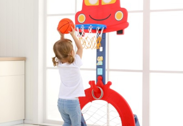 Kidbot Five-in-One Kids Basketball Hoop Stand Playset