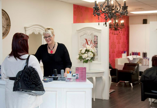 One-Hour Deluxe Pedicure At V For Hair