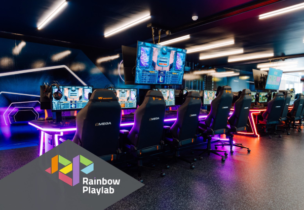 E-Sports All Day Pass & Hunger Buster Meal Deal for One Person at Rainbow Playlab