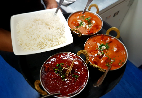 Authentic Three-Course Indian Dinner for Two People