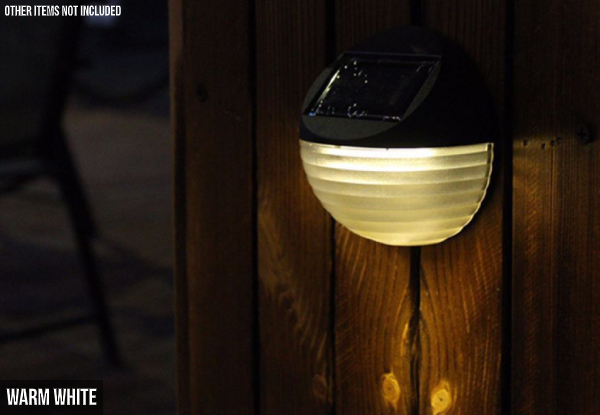 Four-Pack Solar-Powered Garden Lights - Two Colours Available & Option for Eight-Pack