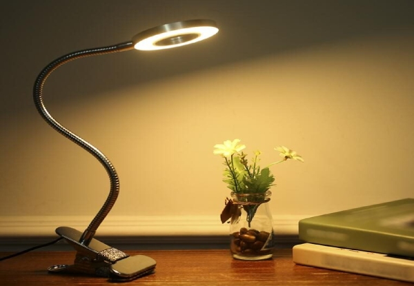 LED Clip-On Desk Lamp