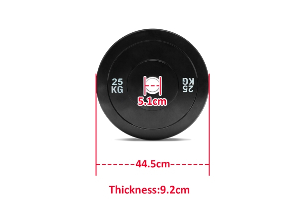 Rubber Bumper Plate - Two Weights Available