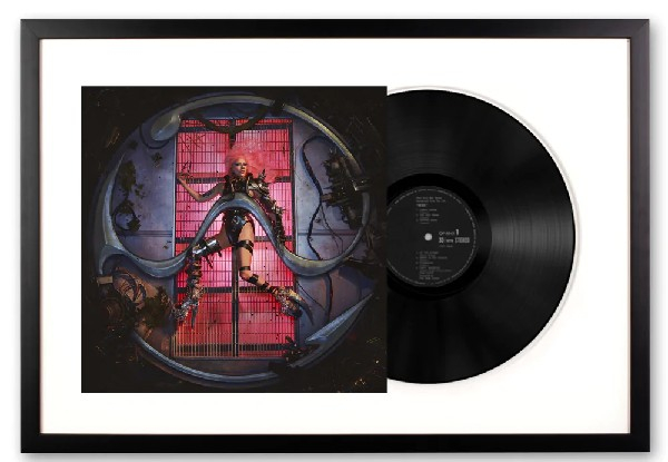 Framed Lady Gaga Vinyl Art