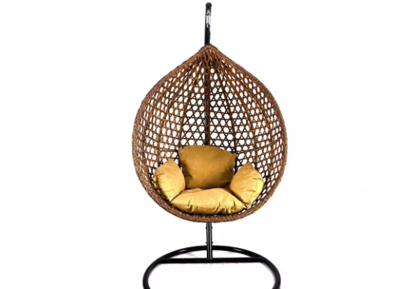 PE Rattan Hanging Egg Chair - Four Colours Available
