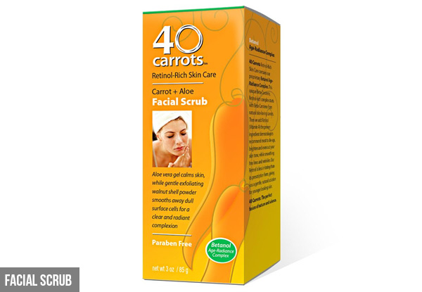 40 Carrots Skincare Range - Four Options Available
