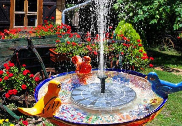 Solar-Powered Floating Fountain - Option for Two