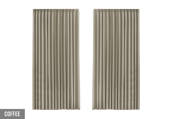 Two-Piece Marlow Blockout Curtain - Available in Four Colours & Three Sizes