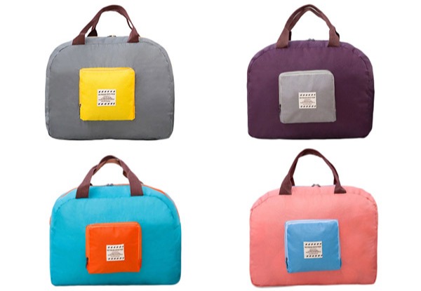 Foldable Travel Carry On Bag - Four Colours Available & Option for Two-Pack with Free Delivery