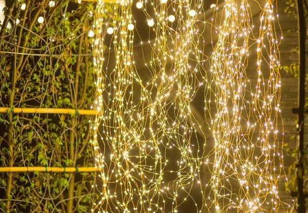 LED Solar-Powered String Fairy Lights - Three Colours Available & Option for Two-Pack