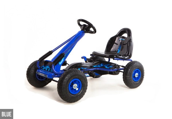 Kids Pedal Go Kart Car with Hand Brake - Three Colours Available