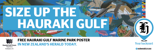Pick up your Hauraki Gulf Marine Park poster with the New Zealand Herald