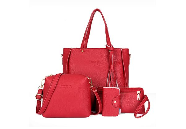 Four-Piece Women's Bag Set - Five Colours Available