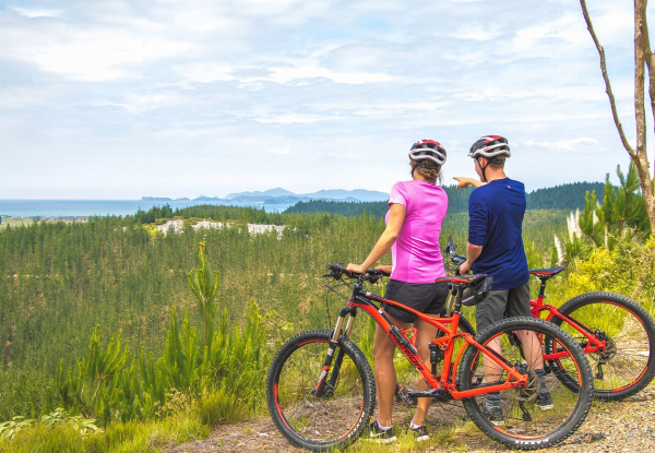 1/2 Day Two Front Suspension Bike Hire for Two People - Option for Two People & EBikes at Waitangi Mountain Bike Park