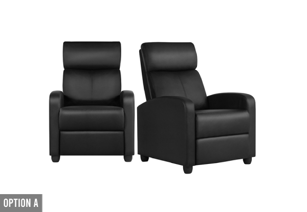 Pair of Adjustable Recliner Chairs - Available in Two Options