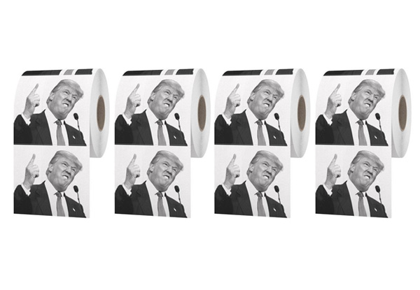 Four Pack of Donald Trump's Face Toilet Paper