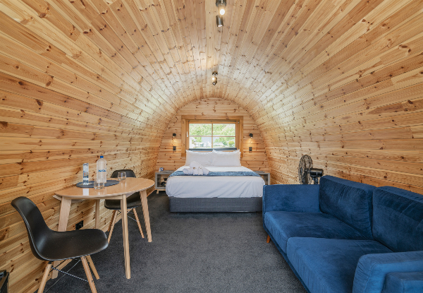Two-Night Beachside Glamping Stay in a Standard or Deluxe Pod for Two People incl. Late Checkout - Option for Three Night Stay - Coromandel Shelly Beach