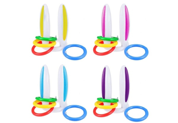 Inflatable Rabbit Ring Toss Game - Four Colours Available