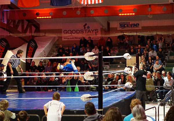 $30 for a Family Pass to Live Pro Wrestling on Friday the 24th of February in Invercargill – Options for up to Four Adults & Four Kids (value up to $100)