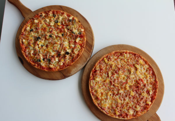 Any Two Large Main Pizzas - Monday - Sunday