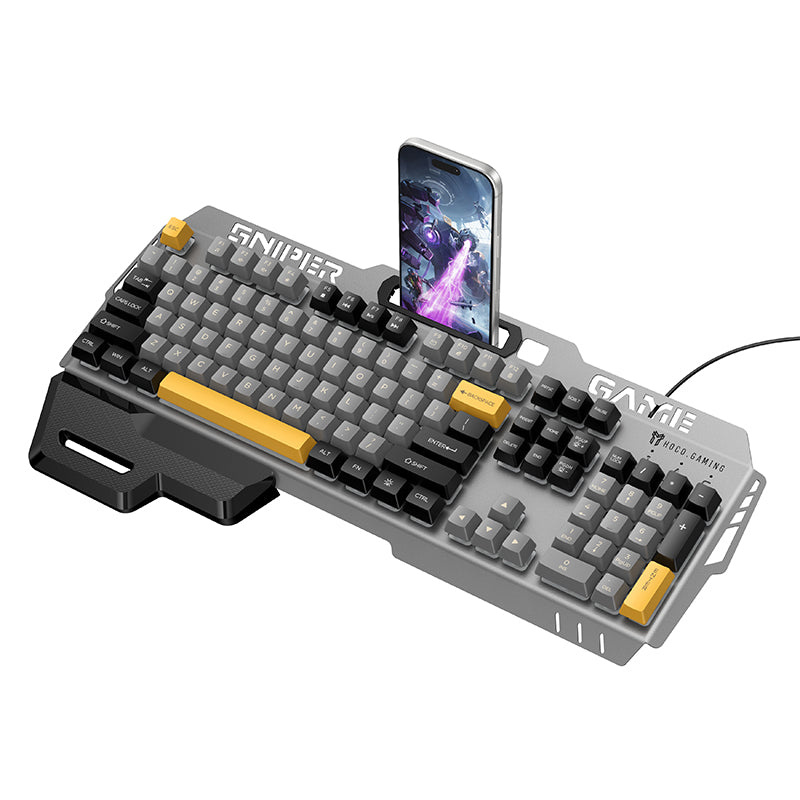 Hoco RGB Ergonomic Wired Gaming Keyboard with Wrist Rest