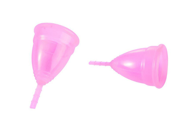 Four-Pack of Menstrual Cups - Two Sizes & Three Colours Available