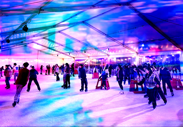 90 Minutes of Ice Skating on 100% Real Ice in the Magical Winter Land by the Wellington Waterfront incl. General Admission & Skate & Helmet Hire for One Adult  - Options for Children, Preschoolers or Family - Valid from 14th June 2025