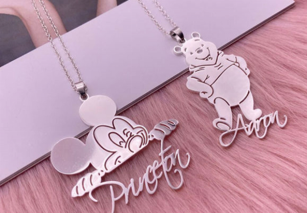 Minnie mouse hot sale name necklace