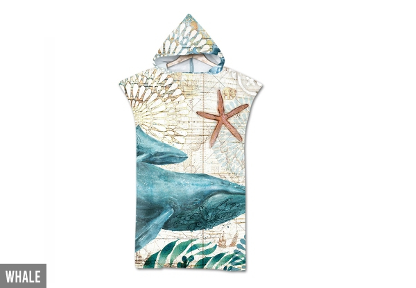 Quick Dry Hooded Wearable Beach Towel - Four Prints Available