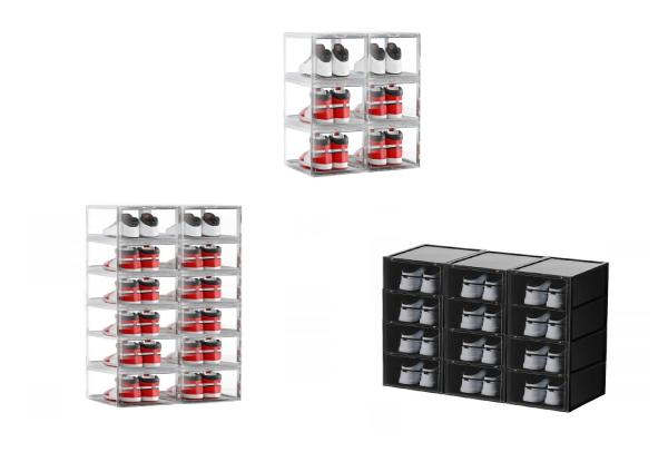 Shoe Storage Box Display Cases - Three Options Available