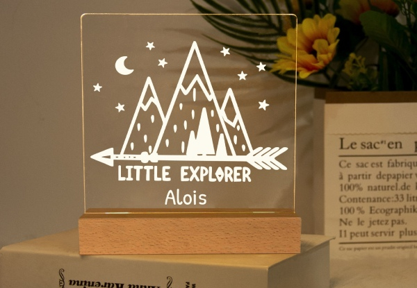Custom-Made Personalised Name Night Light - Option for Two-Pack