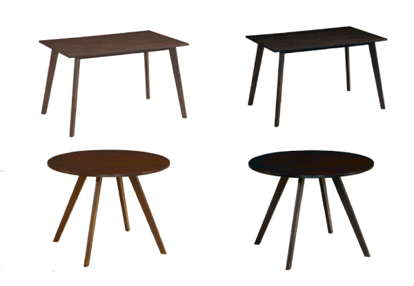 Wood Dining Room Table Range - Two Styles & Two Colours Available