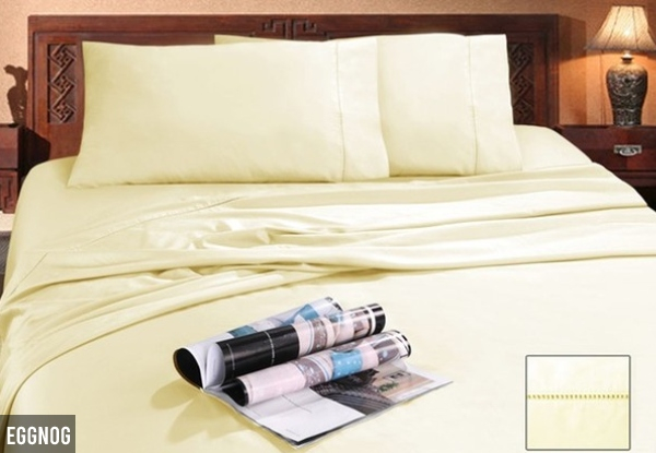 Anti-Bacterial & Hypoallergenic Bamboo & Egyptian Cotton Sheet Set - Five Colours & Four Sizes Available