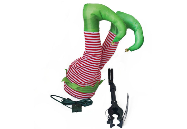 Automatic Swinging Elf Leg Christmas Tree Decoration