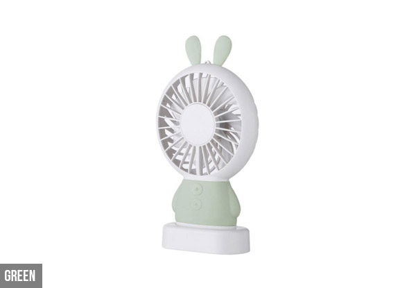 Mini Bunny USB Multi-Function Fan - Three Colours Available with Free Delivery