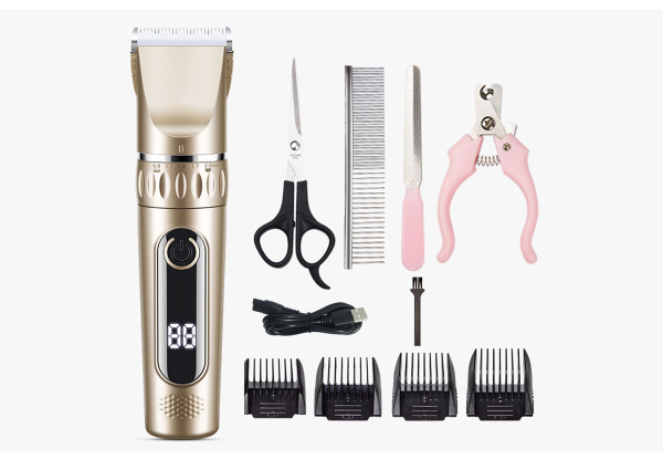 Electric Pet Hair Shaver Trimmer Set - Four Colours Available